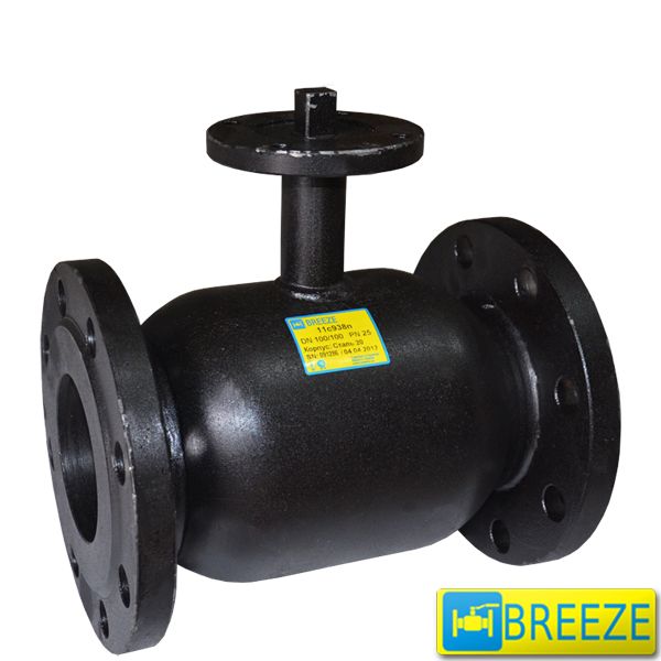 Кран шаровый фланцевый Breeze 11с938п Ду 15 Ру 40