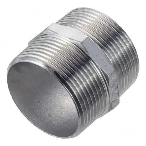 Ніпель різьбовий нержавіючий AISI 304 DN 15 (1/2")