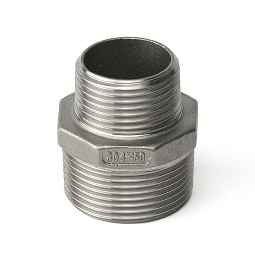 Ніпель перехідний з нержавіючої сталі AISI 304 DN 10x15 (3/8"x1/2")